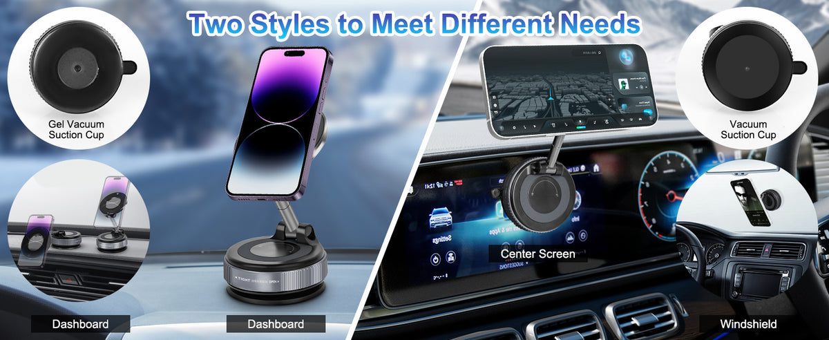 MagnoMount vacuum magnetic phone holder on car dashboard

MagnoMount foldable suction phone mount for car and gym

MagnoMount black magnetic phone stand for iPhone and Android

Hands-free MagnoMount suction cup phone holder on mirror

Retractable MagnoMount magnetic car mount with N52 magnets

360° rotating MagnoMount phone holder for smooth surfaces

MagnoMount aluminum alloy phone holder durable design

MagnoMount magnetic suction phone mount for iPhone 15 Pro

Universal MagnoMount smartphone mount 
